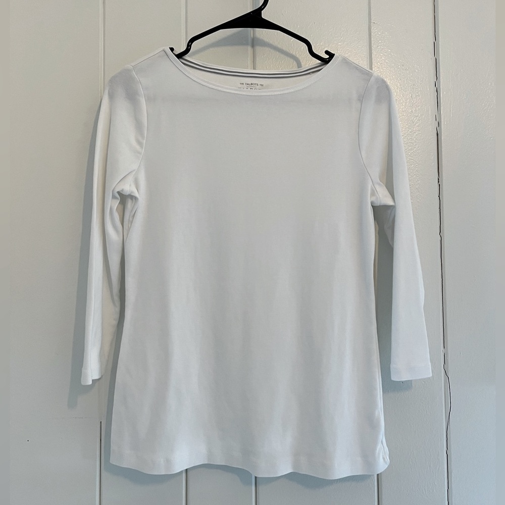 Talbots Cotton 3/4 Length Tee NWOT